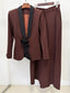 Platlogy Elegant Floral Decor Lapel Blazer Wide Leg Pant Two Piece Women Suit Set