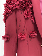 Formal Long Sleeve Tailored Blazer Gown For Women