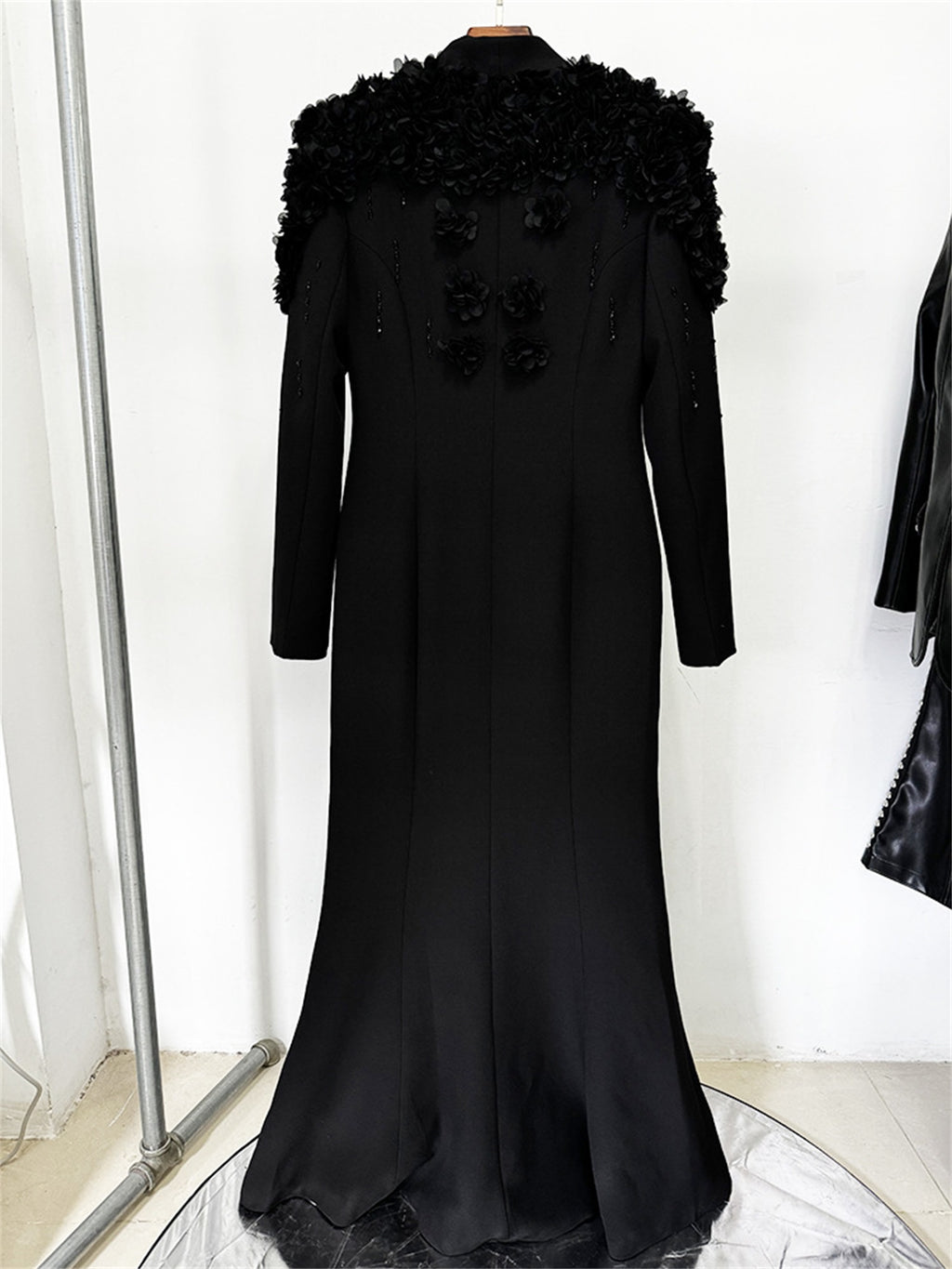 Formal Long Sleeve Tailored Blazer Gown For Women