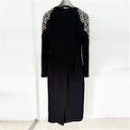 Elegant Sheath Midi Dress with Crystal Embellishments for Banquets