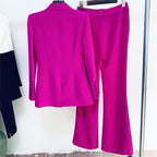 Women 2 Piece Blazer Pants Set Elegant Business Casual Workwear Outfit