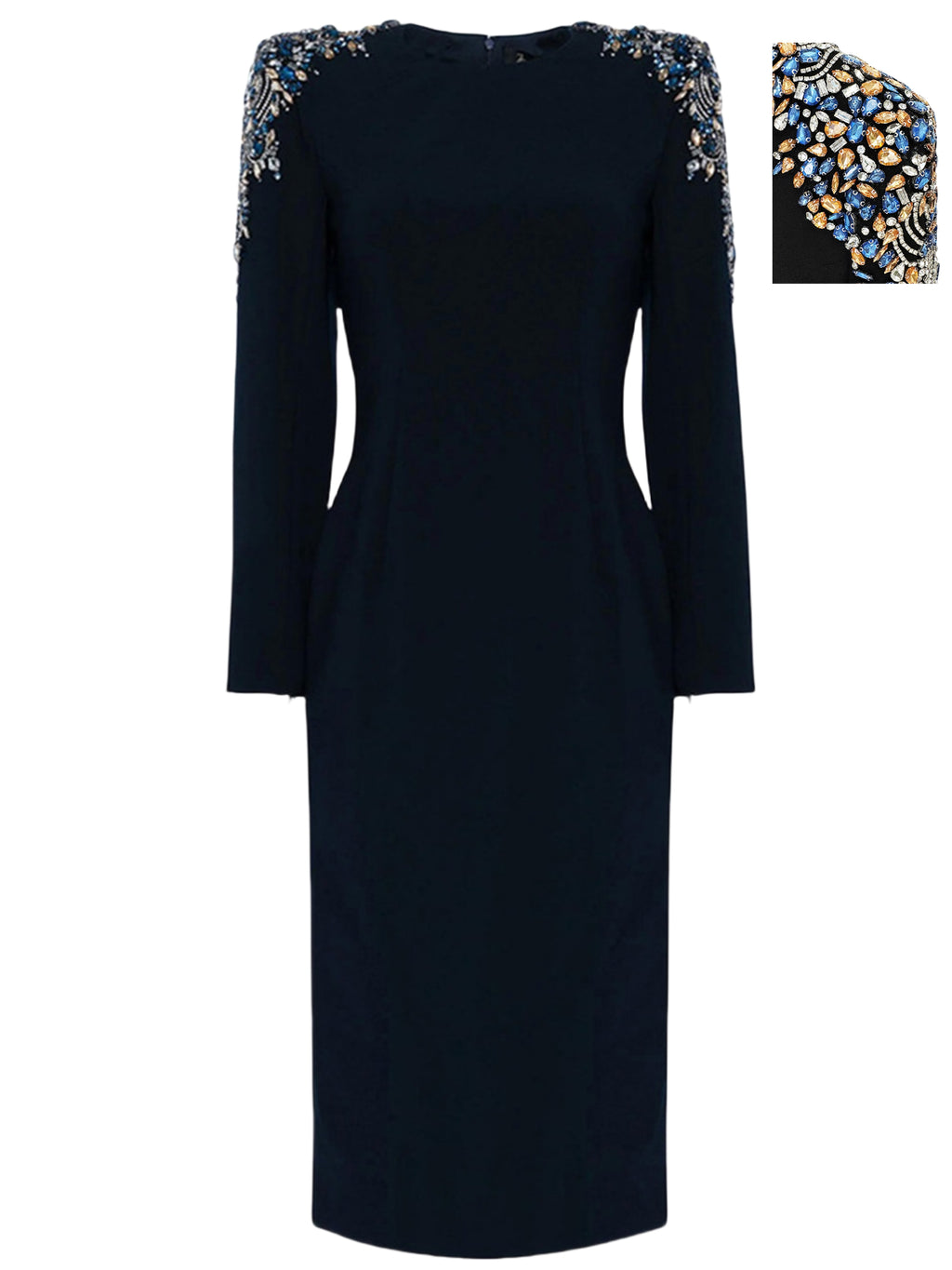 Elegant Sheath Midi Dress with Crystal Embellishments for Banquets