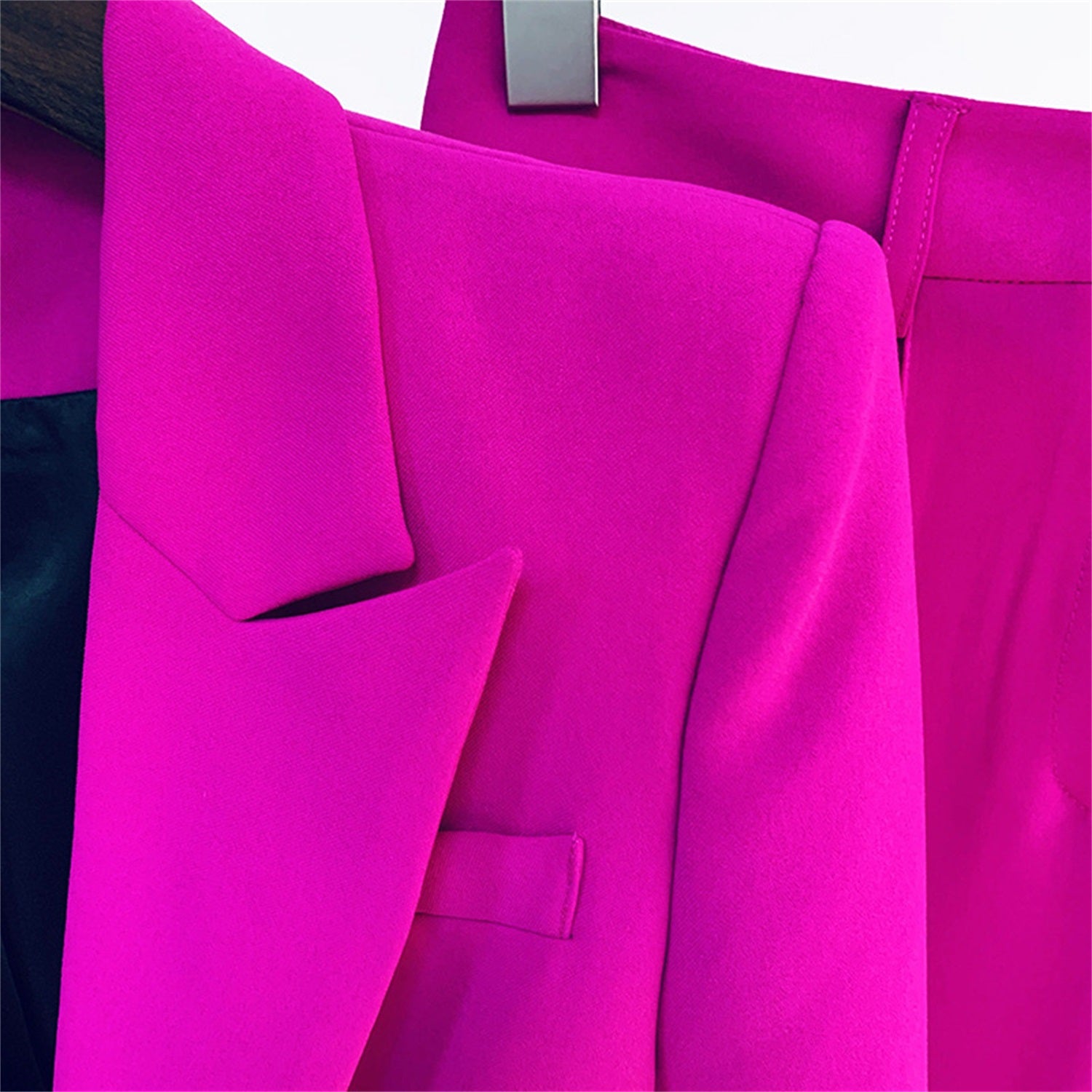 Women 2 Piece Blazer Pants Set Elegant Business Casual Workwear Outfit