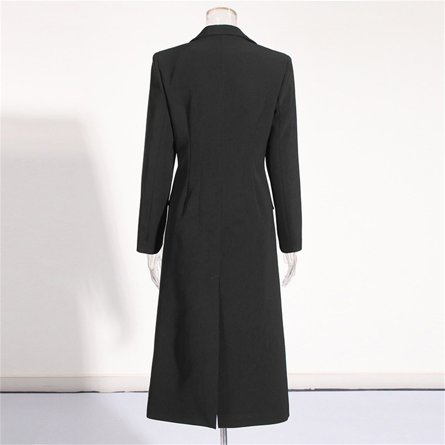 Women Long Sleeve Blazer Dress Elegant Bodycon Party Maxi Coat