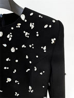 Womens Embellished Long Sleeve Maxi Dress Formal Evening Party Gown