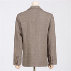 Women's Unique Artistic Flower Accent Structured Blazer