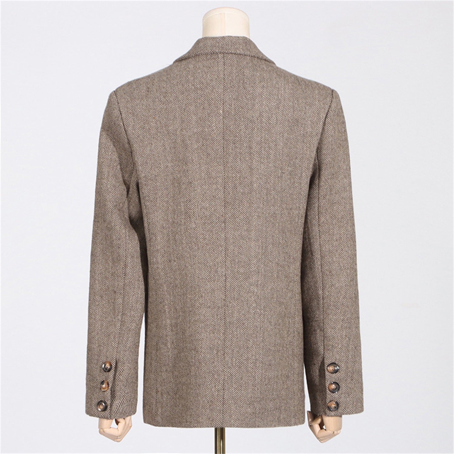 Women's Unique Artistic Flower Accent Structured Blazer