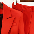 Women 2 Piece Blazer Pants Set Elegant Business Casual Workwear Outfit