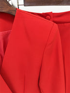 Women’s Tailored Peplum Blazer Suit Set For Special Occasions