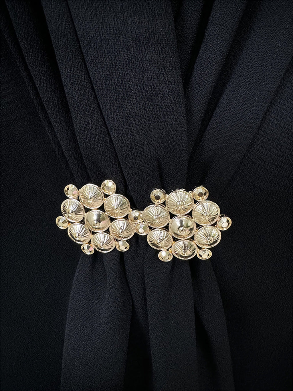 Office Elegant Draped Detail Two Piece Suit