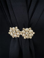 Office Elegant Draped Detail Two Piece Suit