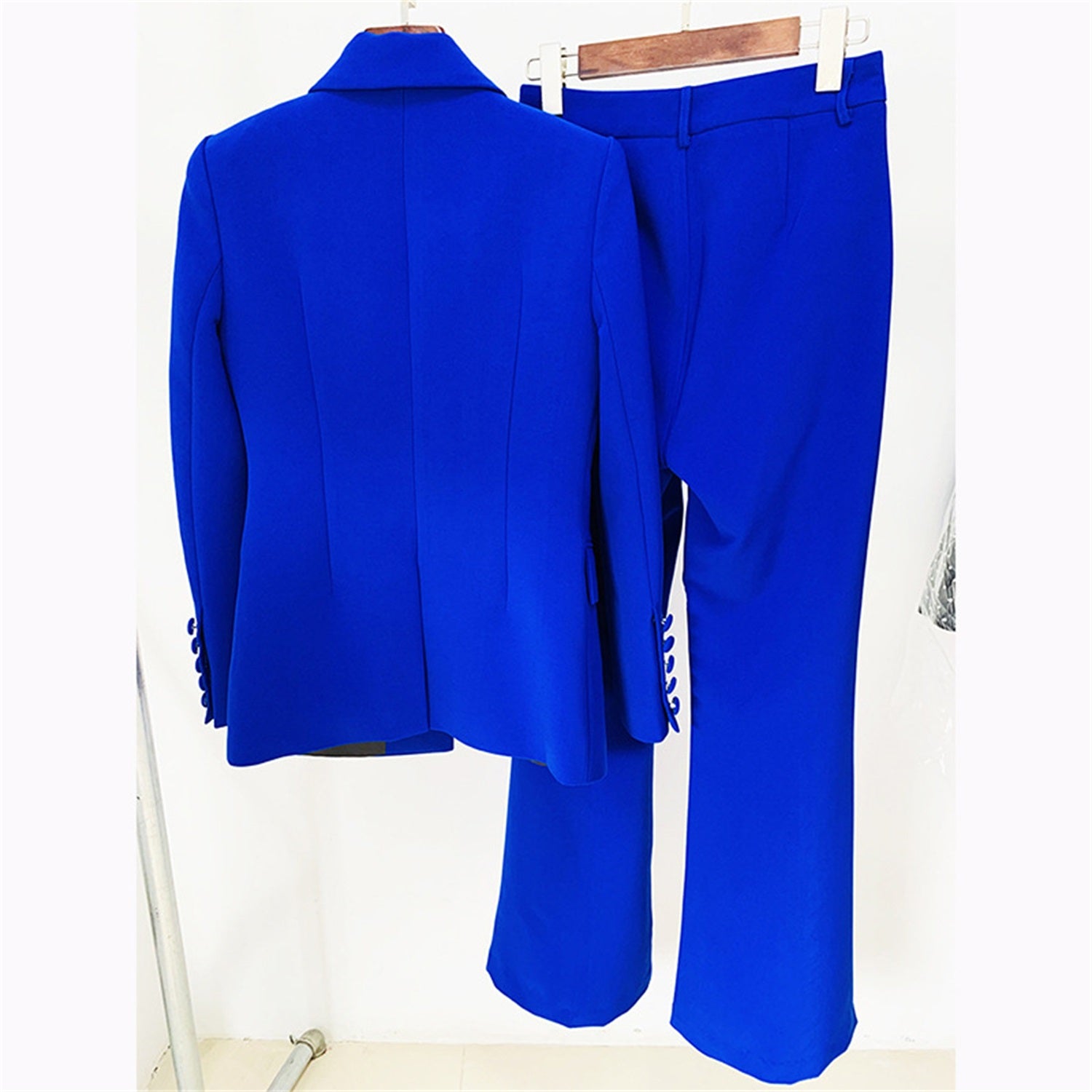 Women 2 Piece Blazer Pants Set Elegant Business Casual Workwear Outfit