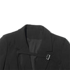 Women Long Sleeve Blazer Dress Elegant Bodycon Party Maxi Coat