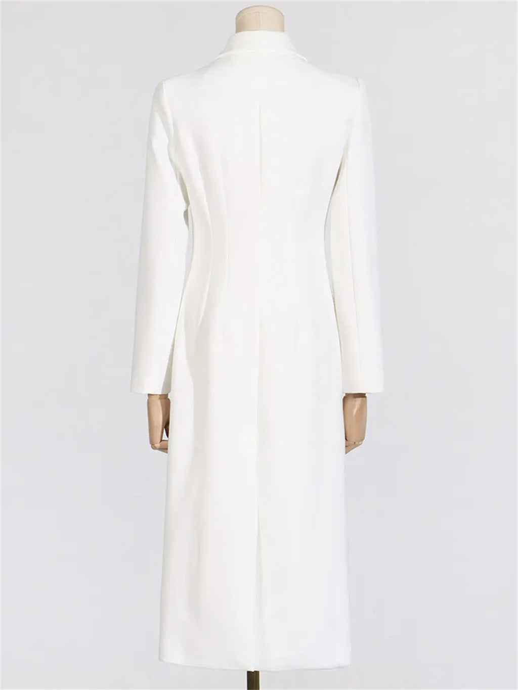 Women Long Sleeve Blazer Dress Elegant Bodycon Party Maxi Coat