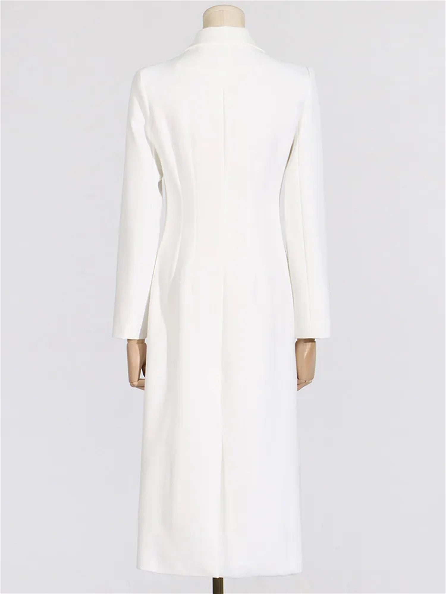 Women Long Sleeve Blazer Dress Elegant Bodycon Party Maxi Coat