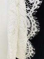 Platlogy Women Elegant Lace Patchwork Blazer Suit Slim Fit Formal Business Party Two Piece Outfit