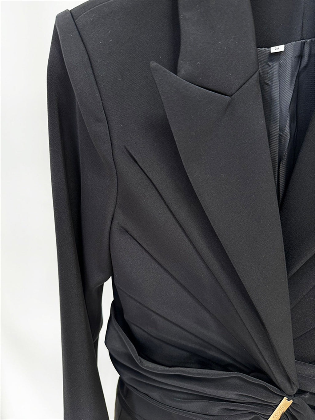 Platlogy Elegant Purple Tie Waist Women Blazer And Flared Pants Formal Suit Set For Work Party Events