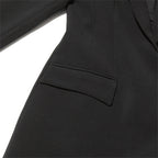 Women Long Sleeve Blazer Dress Elegant Bodycon Party Maxi Coat