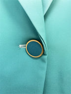 Platlogy Gradient Mint Green Two Piece Blazer And Flared Pants Formal Women Suit Set