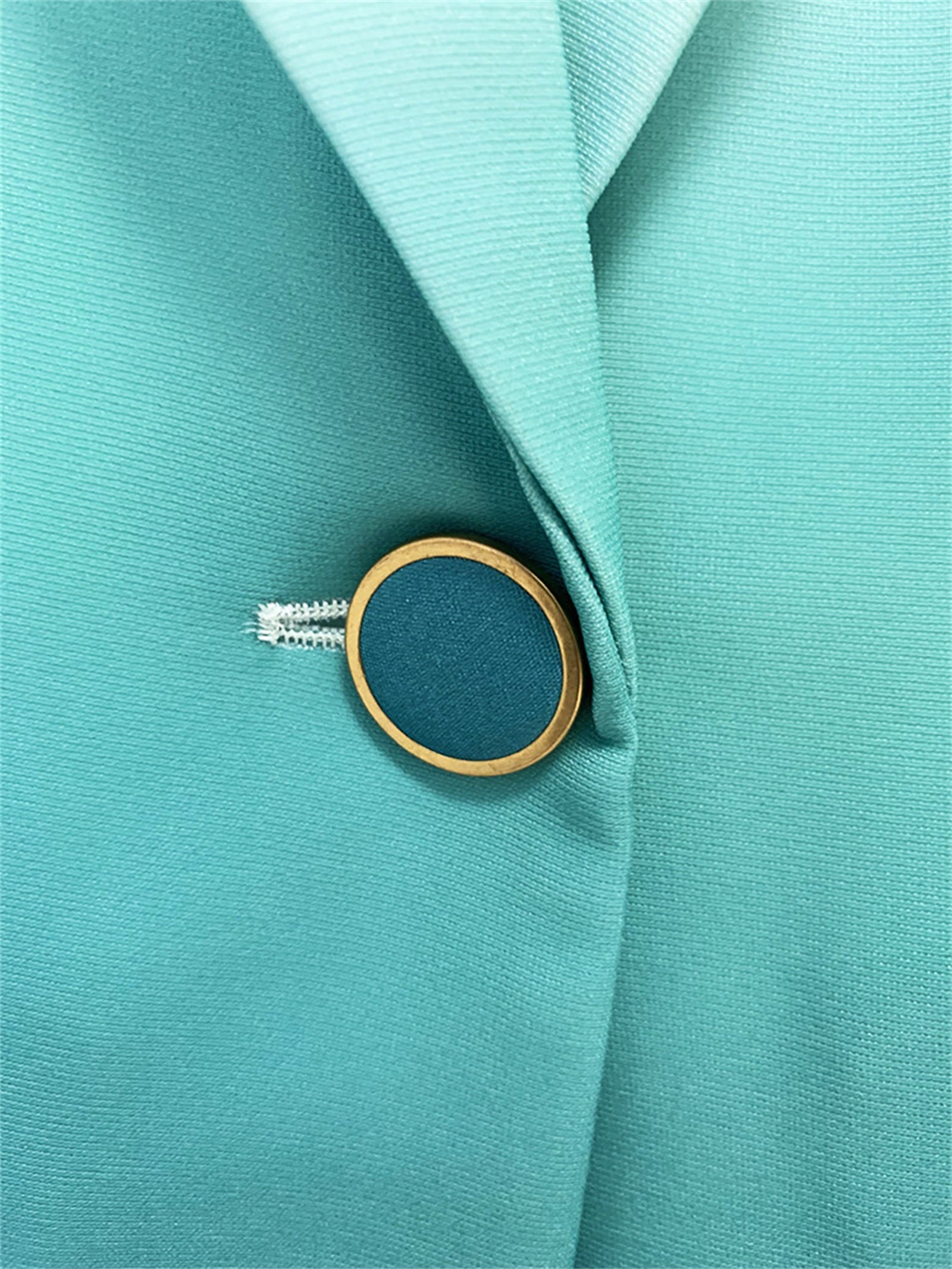 Platlogy Gradient Mint Green Two Piece Blazer And Flared Pants Formal Women Suit Set