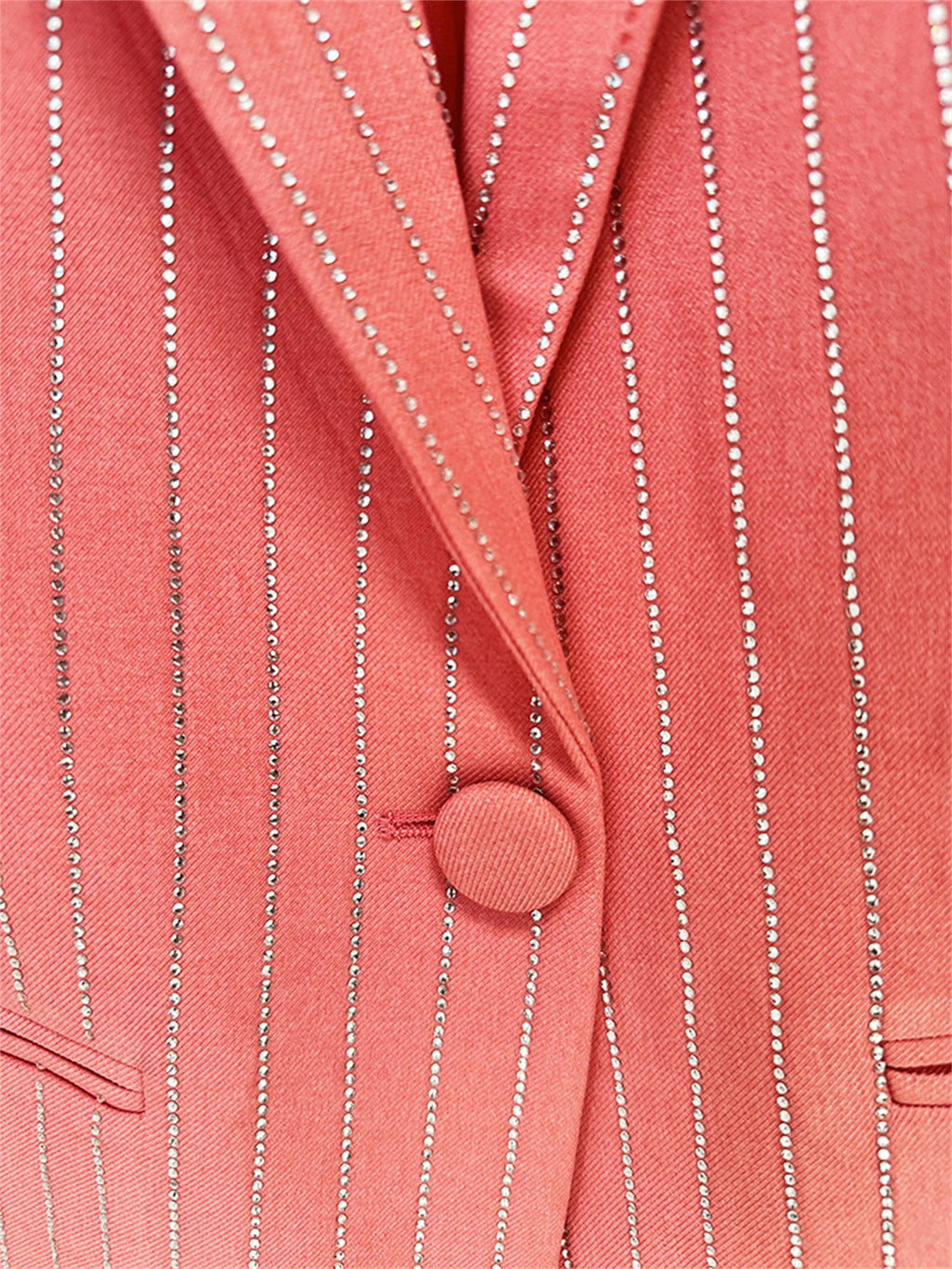 Platlogy Sparkle Vertical Stripe Women Two Piece Blazer And Trouser Suit Formal Business Office Outfit