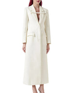 Women Long Sleeve Blazer Dress Elegant Bodycon Party Maxi Coat