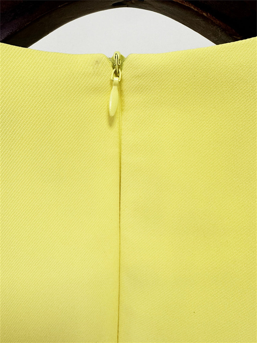 Platlogy Bright Yellow Beaded Tassel Mid Sleeve Midi Dress Elegant Formal Party Cocktail Wedding Guest Dress