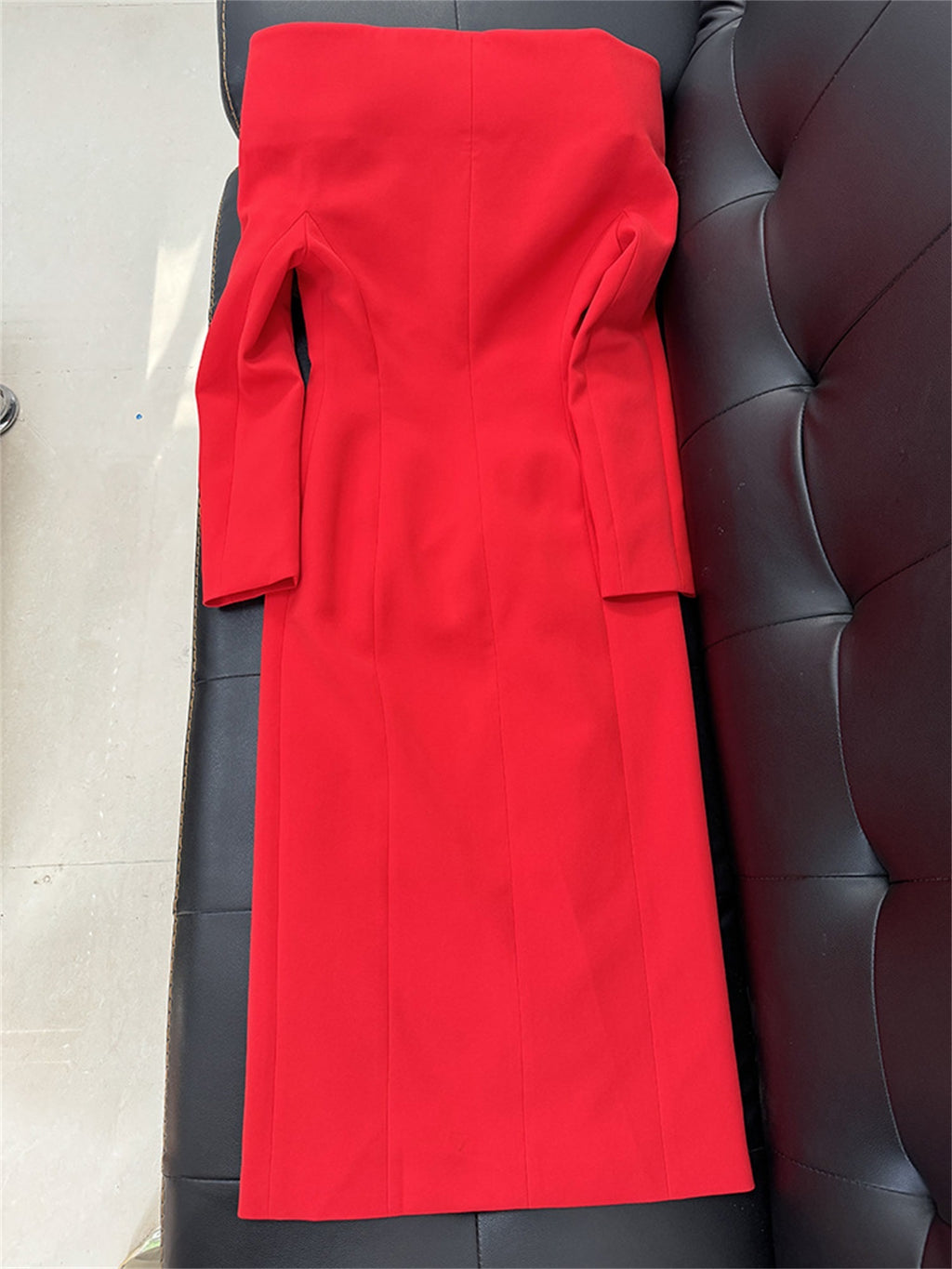 Platlogy Women's Fashion Designer Stand Collar Long Trench Overcoat Windbreaker