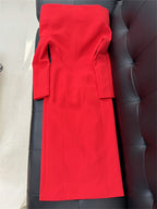 Platlogy Women's Fashion Designer Stand Collar Long Trench Overcoat Windbreaker
