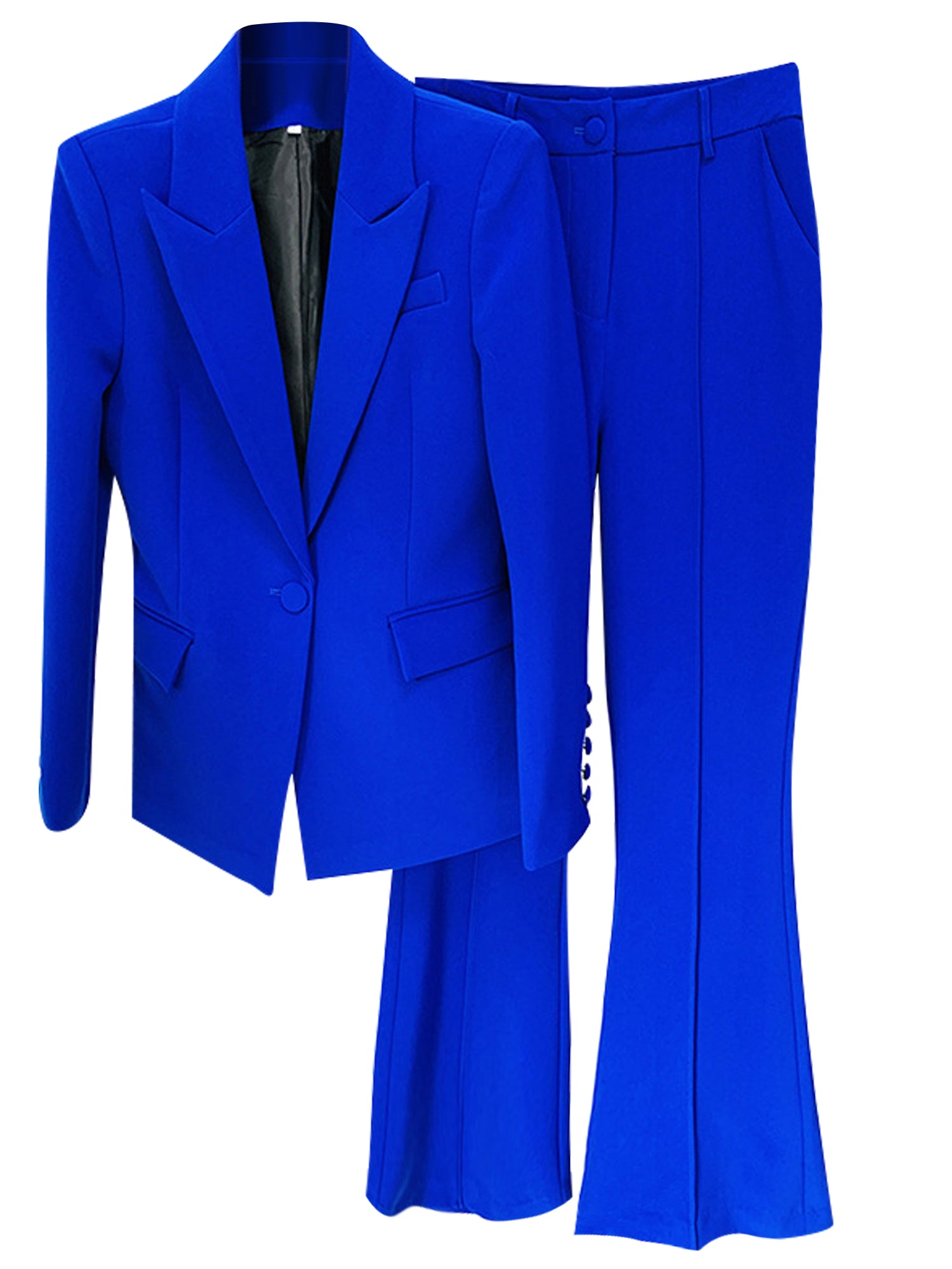 Women 2 Piece Blazer Pants Set Elegant Business Casual Workwear Outfit