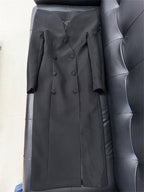 Platlogy Women's Fashion Designer Stand Collar Long Trench Overcoat Windbreaker