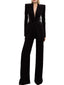 Platlogy Women's Matching Sets Heavy Beaded Diamond One Button Suit Trousers Set Two Piece Sets Womens Outifits