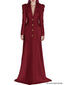 Platlogy Formal Long Sleeve Tailored Blazer Gown For Women