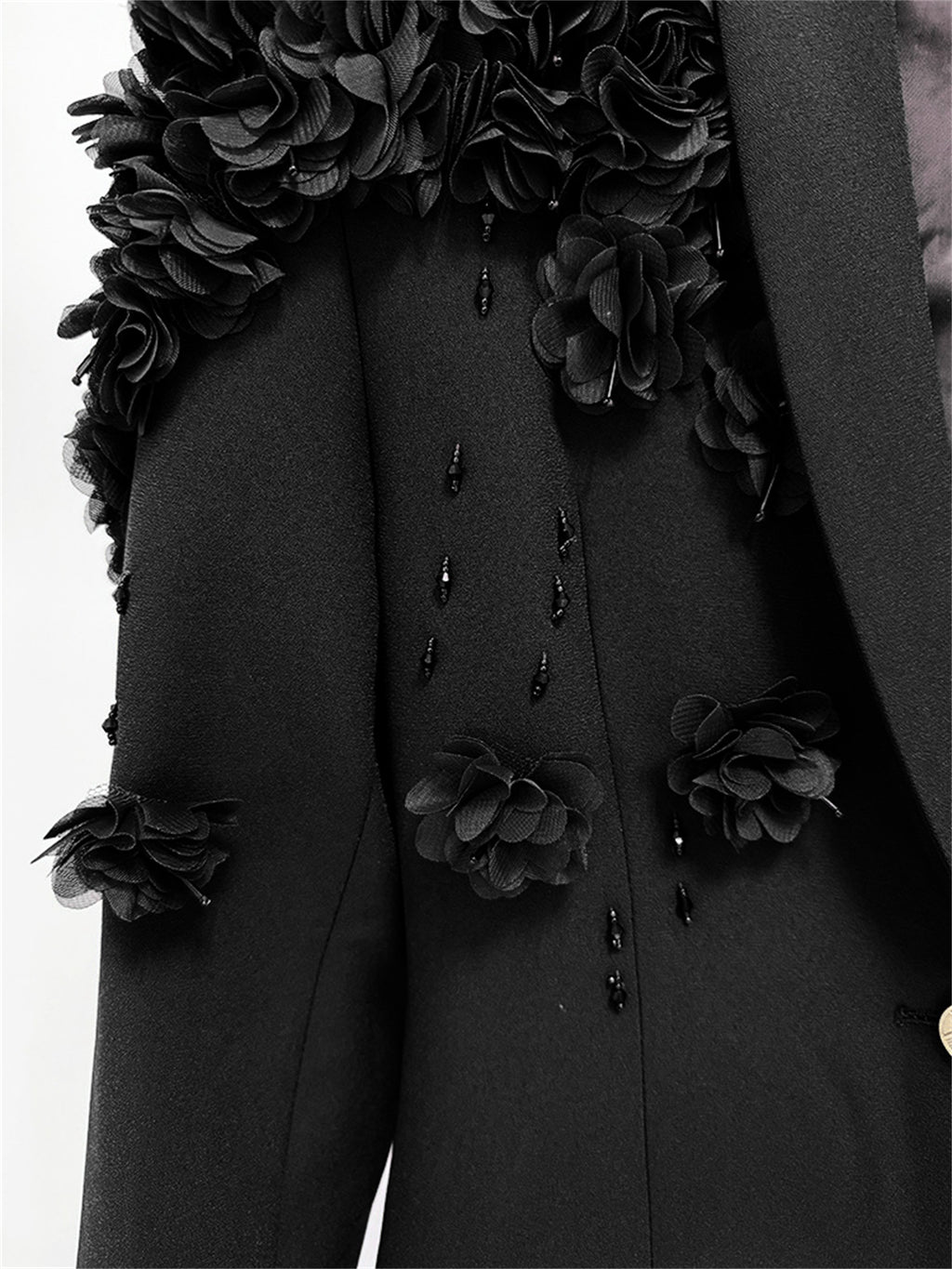Formal Long Sleeve Tailored Blazer Gown For Women