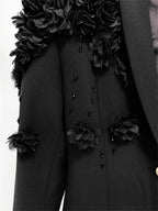 Formal Long Sleeve Tailored Blazer Gown For Women