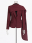 Women Cape Blazer One Button Asymmetrical Design Formal Jacket