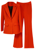 Women 2 Piece Blazer Pants Set Elegant Business Casual Workwear Outfit