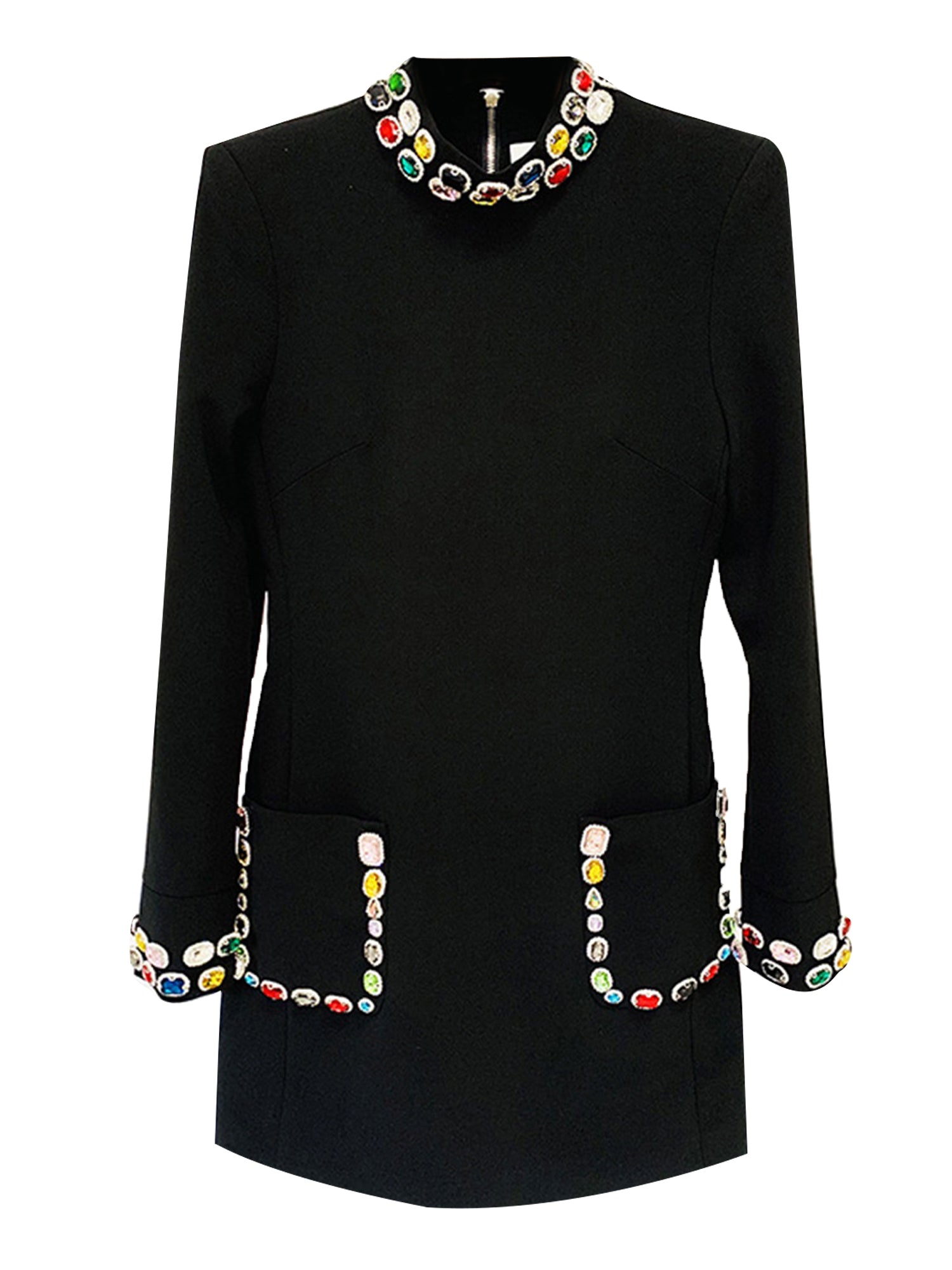 Elegant Jewel Neckline Bodycon Party Dress Main image