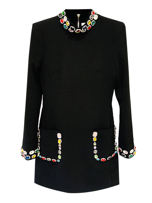Elegant Jewel Neckline Bodycon Party Dress