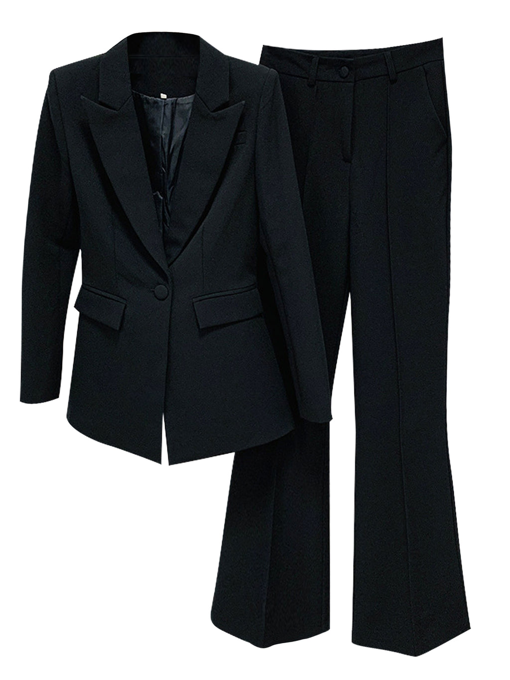Women 2 Piece Blazer Pants Set Elegant Business Casual Workwear Outfit